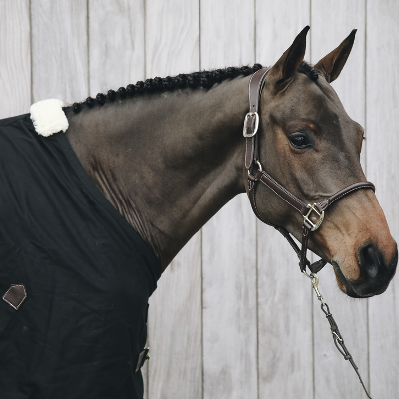 Kentucky Horsewear Anatomic Leather Halter Brown-1